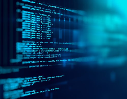 Programming code abstract technology background of software deve 537331500 6000x4000 500x390